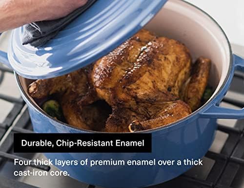Amazon.com: Misen 7 QT Enameled Cast Iron Dutch Oven - Chip